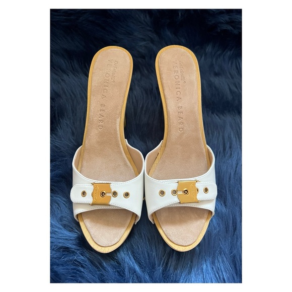❤️SOLD❤️ New! VERONICA BEARD x DR. SCHOLL'S Lolli Leather Platform Clogs Sandals - Picture 9 of 16